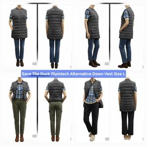Save The Duck Plumtech Alternative Down Vest Size L